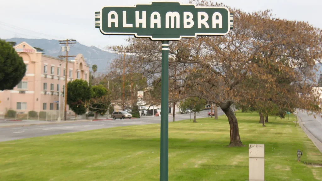 Alhambra city sign