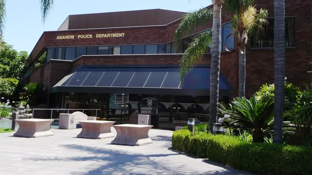 Anaheim Police Department building on South Harbor Boulevard, Anaheim