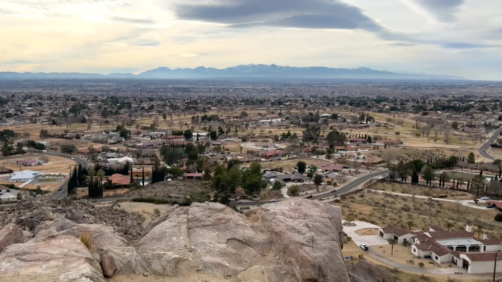 View over Apple Valley and the High Desert from Bass Hill