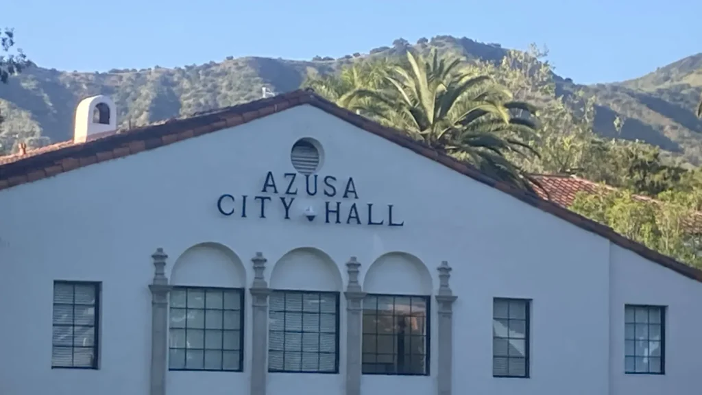 Azusa City Hall in the Azusa civic center
