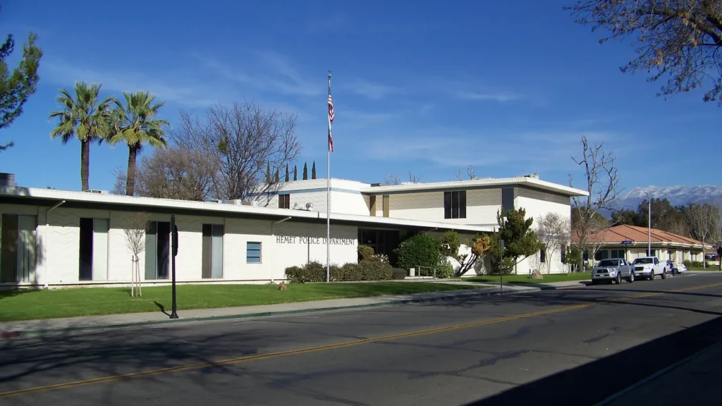 Hemet Police Department building in Hemet
