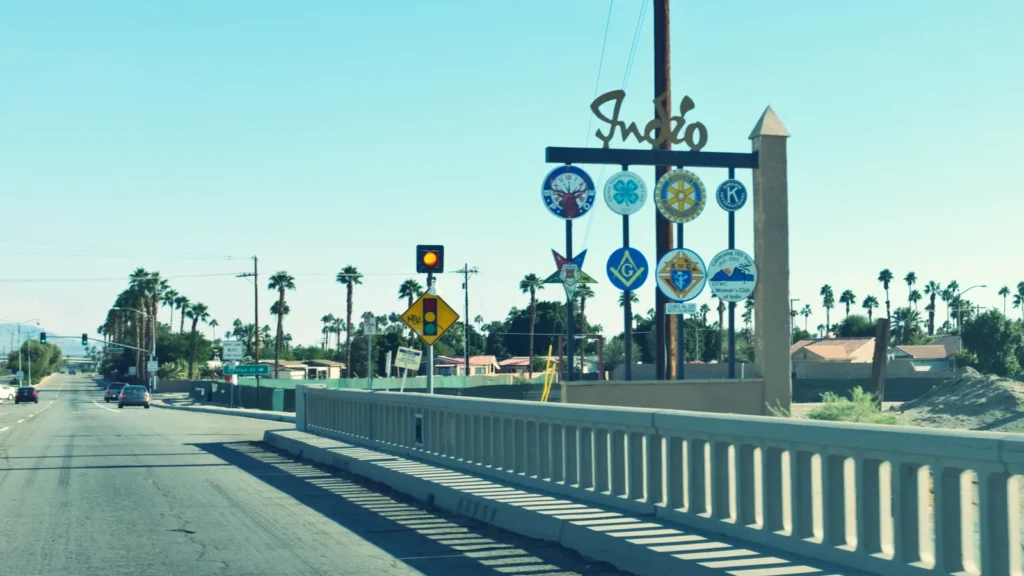 Welcome to Indio sign
