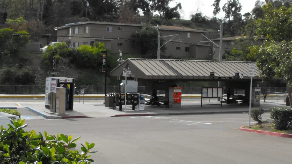 San Diego Trolley Amaya Drive station in La Mesa