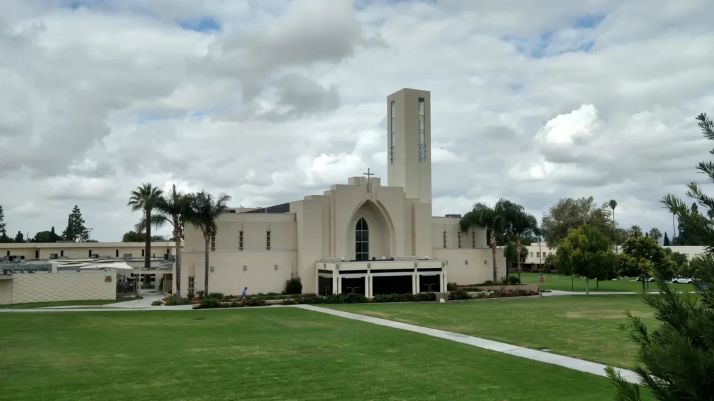The chapel tower at Loma Linda University