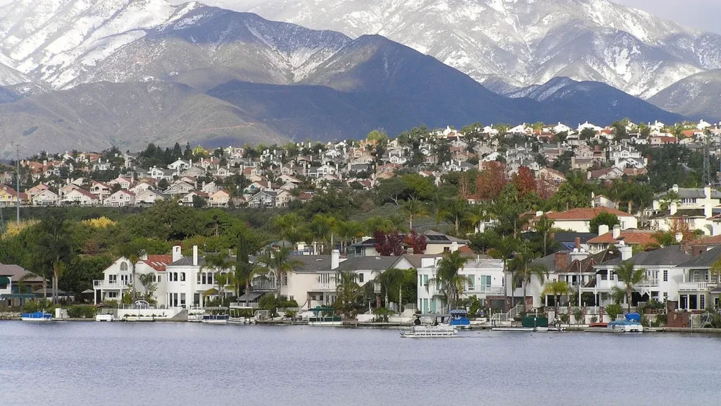 Lake Mission Viejo with Saddleback Mountain, Mission Viejo, California