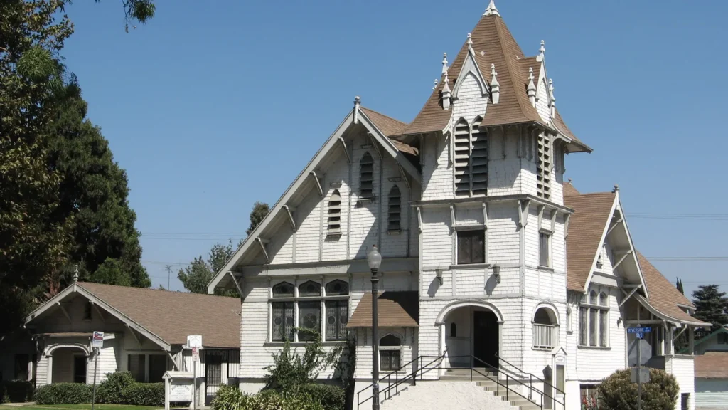 The 1907 First Christian Church building in Rialto