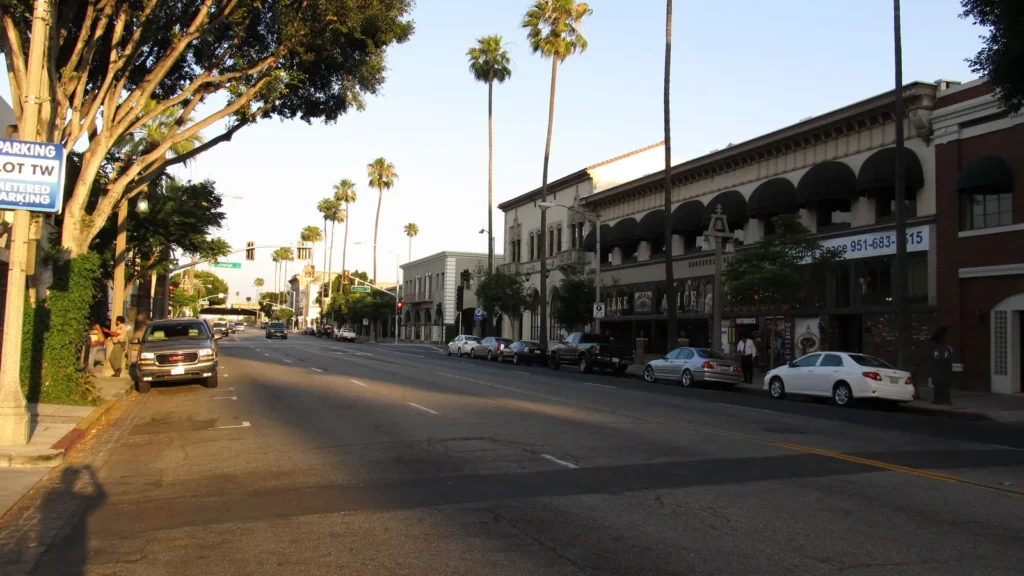 Downtown Riverside street scene