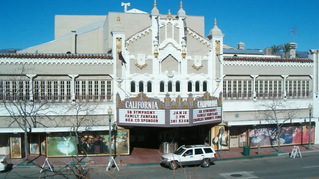 The ornate California Theatre in downtown San Bernardino