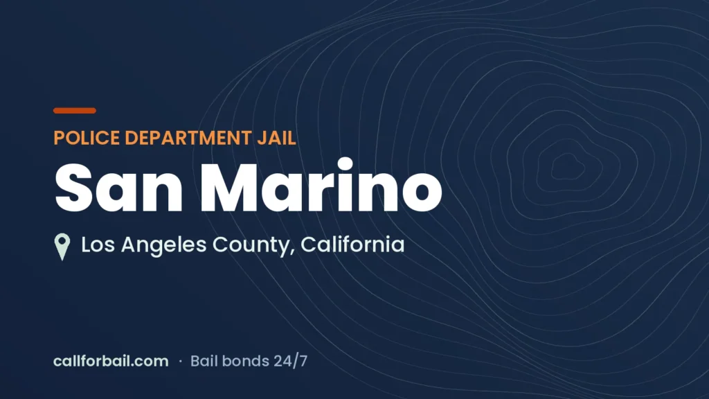 San Marino Police Department Jail, Los Angeles County