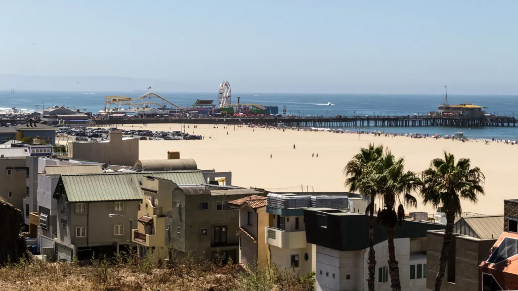 Santa Monica Beach and Pier