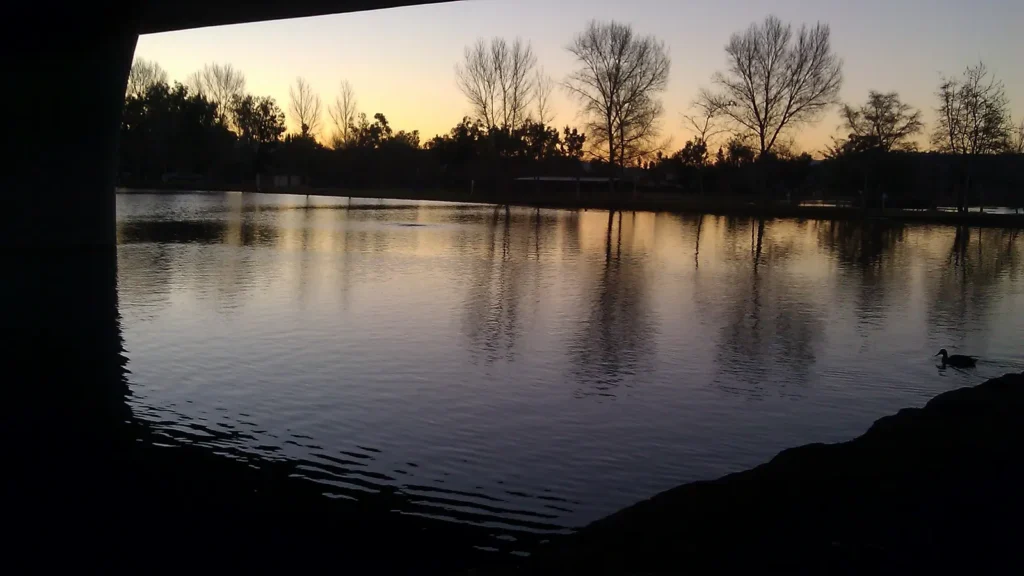 Santee Lakes at dawn in Santee
