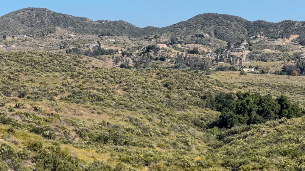 Bundy Canyon hills in Wildomar